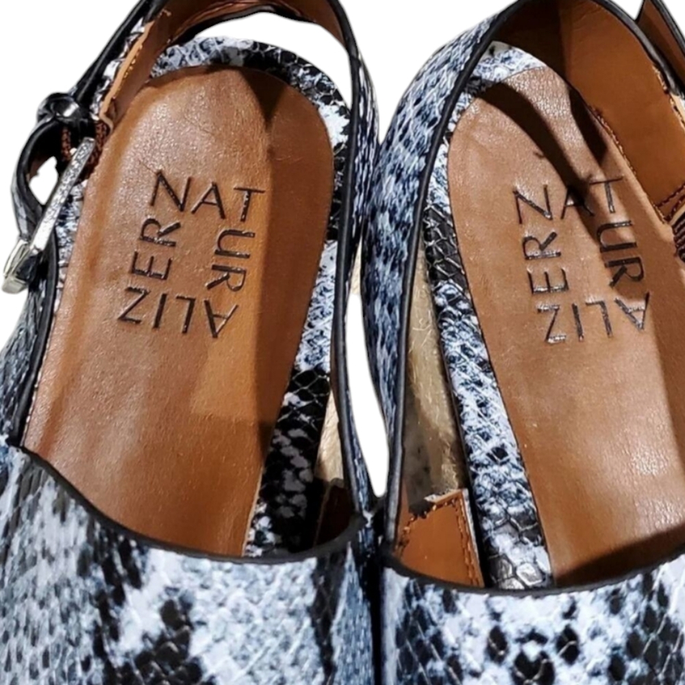 NATURALIZER blue black python snakeskin Espadrill… - image 6
